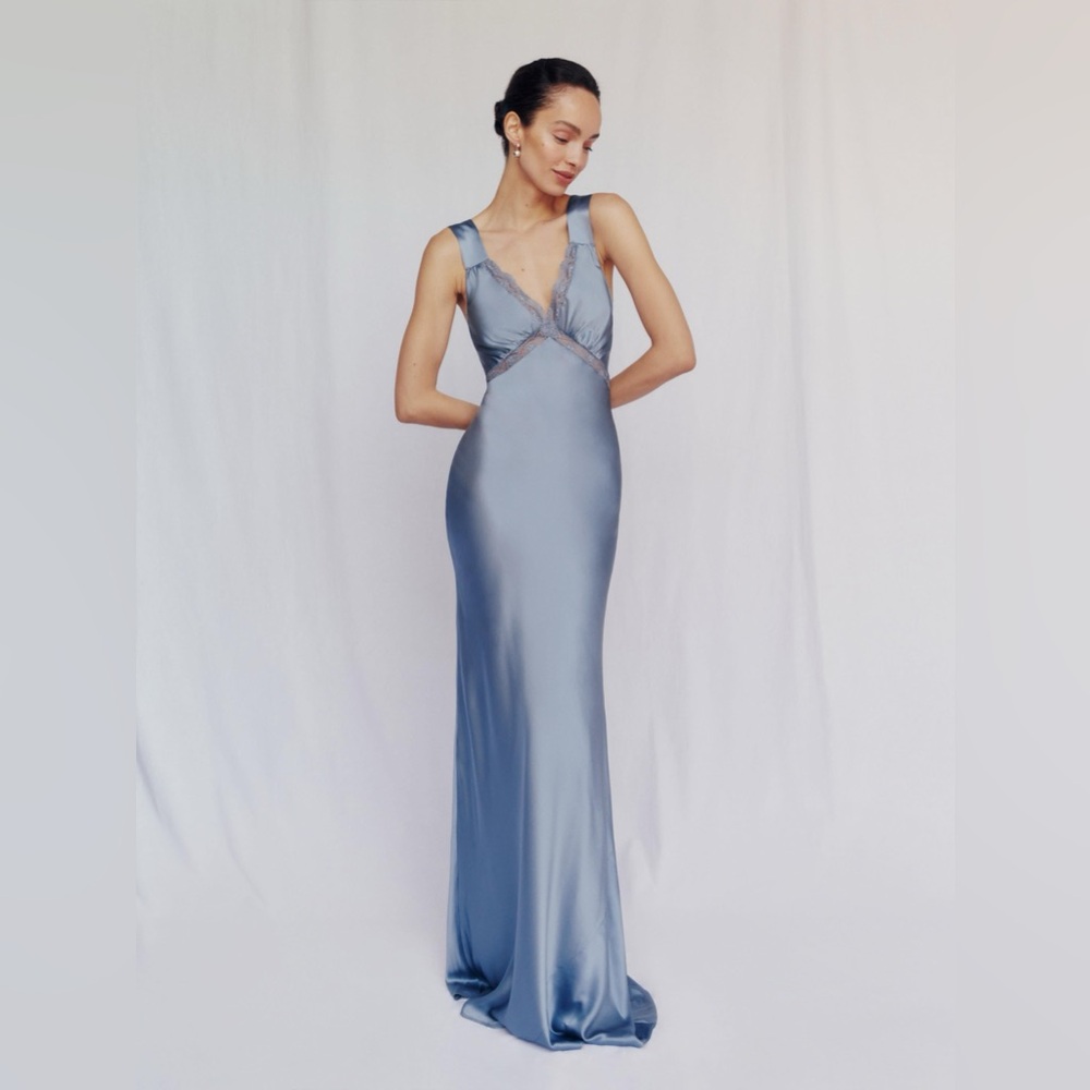 Reformation Chania Silk Maxi Dress